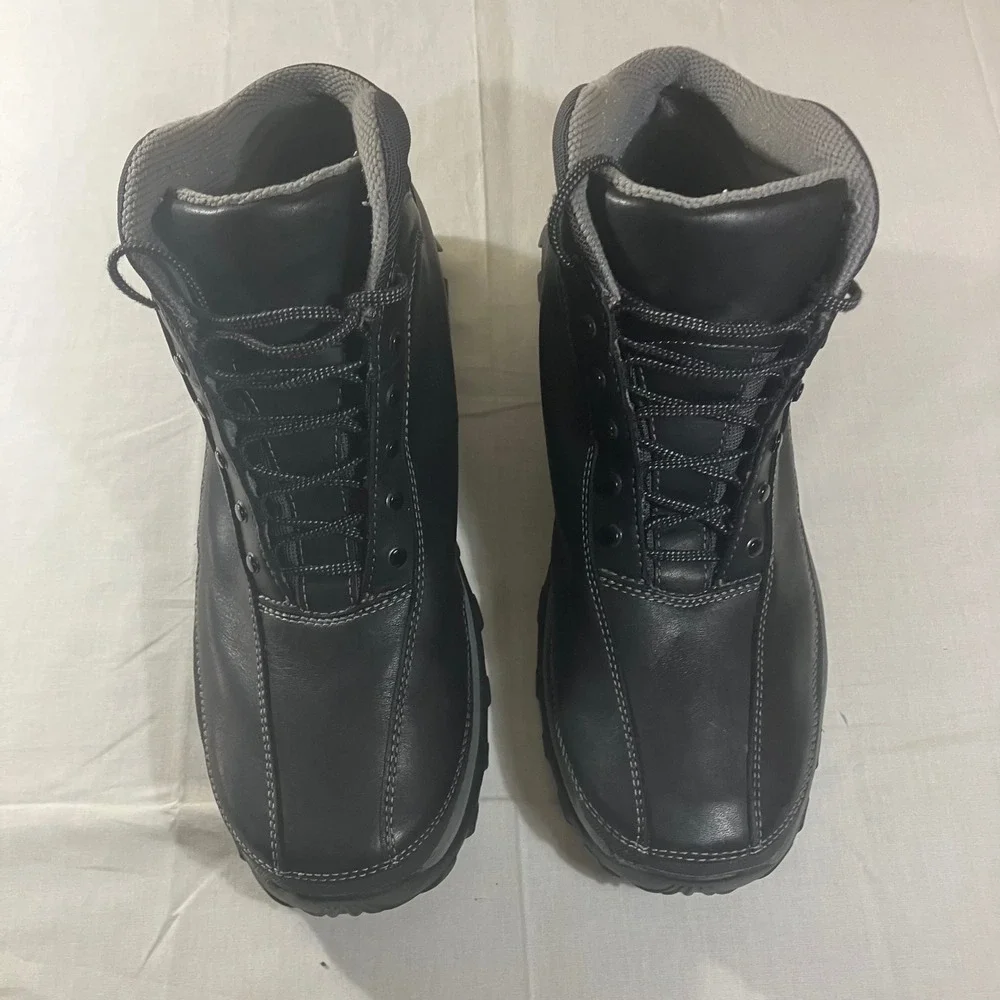 GBX Slope 300072 Mens Black Leather Hiking Work Boots Size 15M